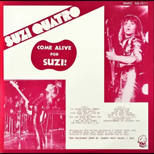 Suzi Quatro : Come Alive for Suzi
